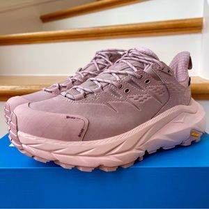 NWT Hoka Kaha 2 GTX Low Hiking Boots Waterproof Gore Tex PINK pale mauve UNISEX